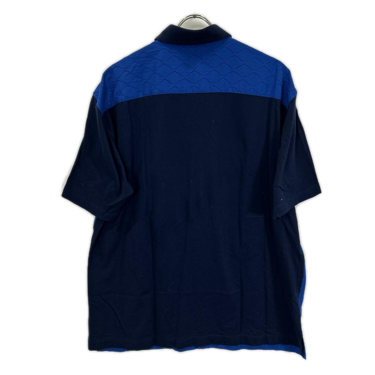 ISSEY MIYAKE MEN イッセイミヤケメン ME61JJ167 ネイビー×ブルー 半袖ポロシャツ トップス