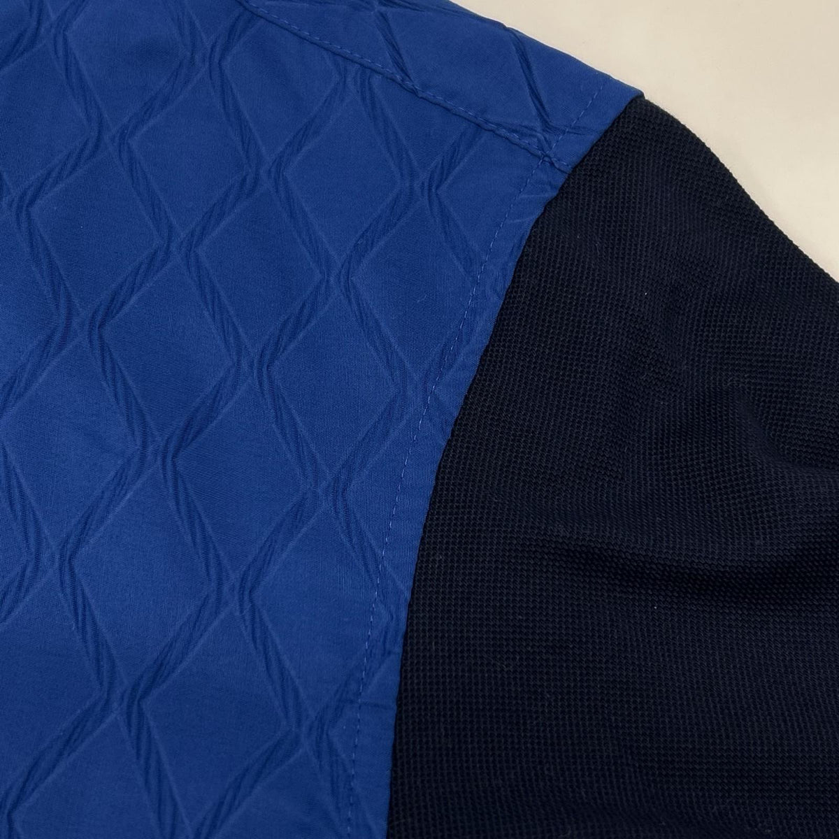 ISSEY MIYAKE MEN イッセイミヤケメン ME61JJ167 ネイビー×ブルー 半袖ポロシャツ トップス