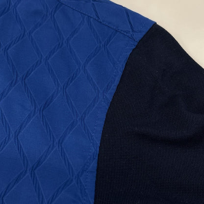 ISSEY MIYAKE MEN イッセイミヤケメン ME61JJ167 ネイビー×ブルー 半袖ポロシャツ トップス