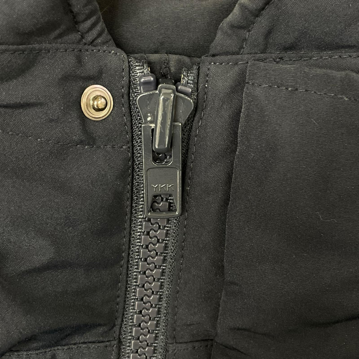 DANTON ダントン JD-8744 ブラック ラクーンファー フーデッドキルトダウンコート ジャケット