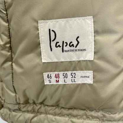 Papas パパス D0414FJM010 グレー Pパッチ ダウンジャケット ジャケット