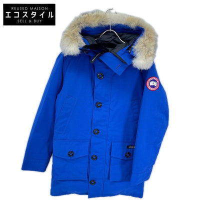 CANADA GOOSE カナダグース ユナイテッドアローズ別注 2072JM YORKTON/ヨークトン ブルー コットン混 コヨーテファー フーデッドダウンジャケット ジャケット