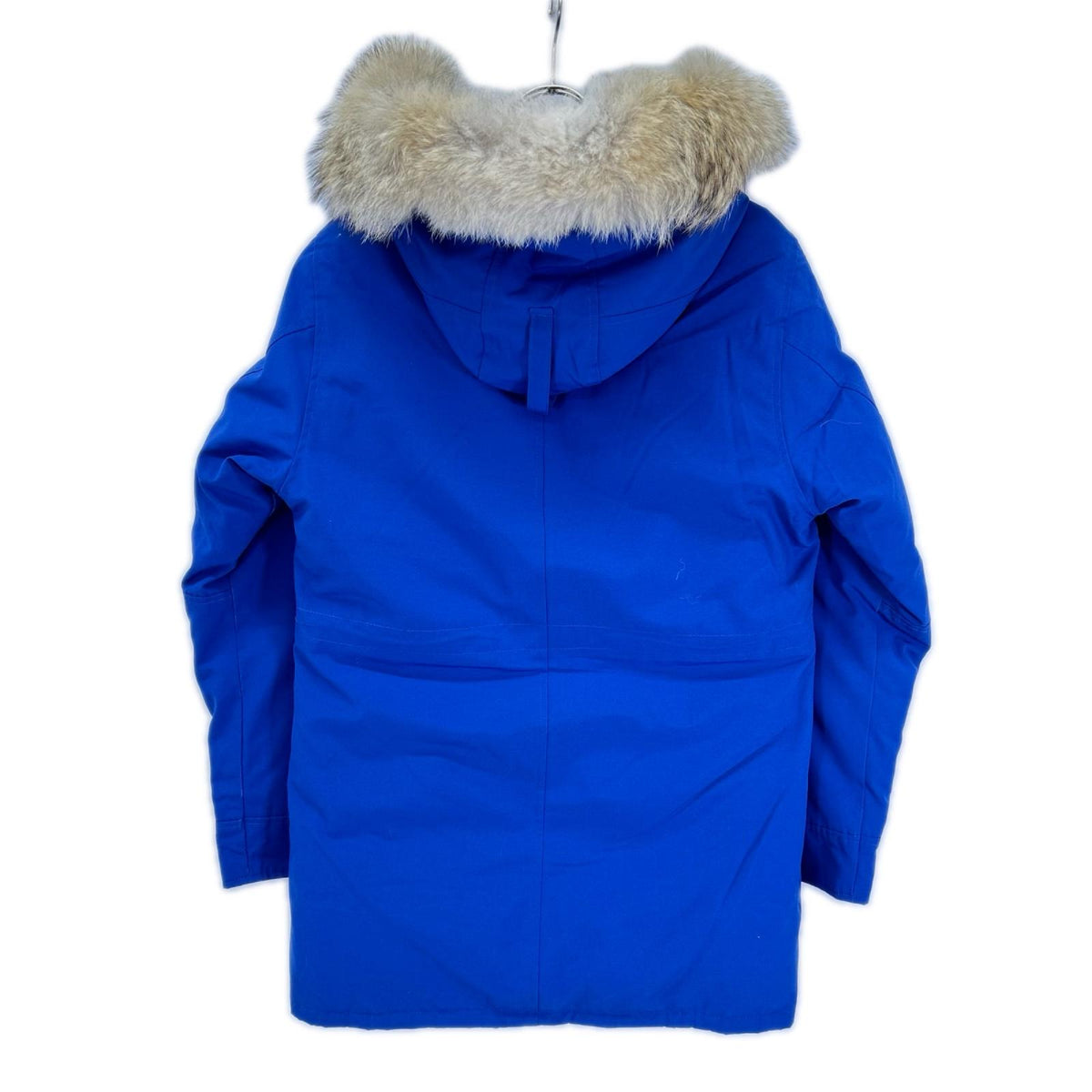 CANADA GOOSE カナダグース ユナイテッドアローズ別注 2072JM YORKTON/ヨークトン ブルー コットン混 コヨーテファー フーデッドダウンジャケット ジャケット