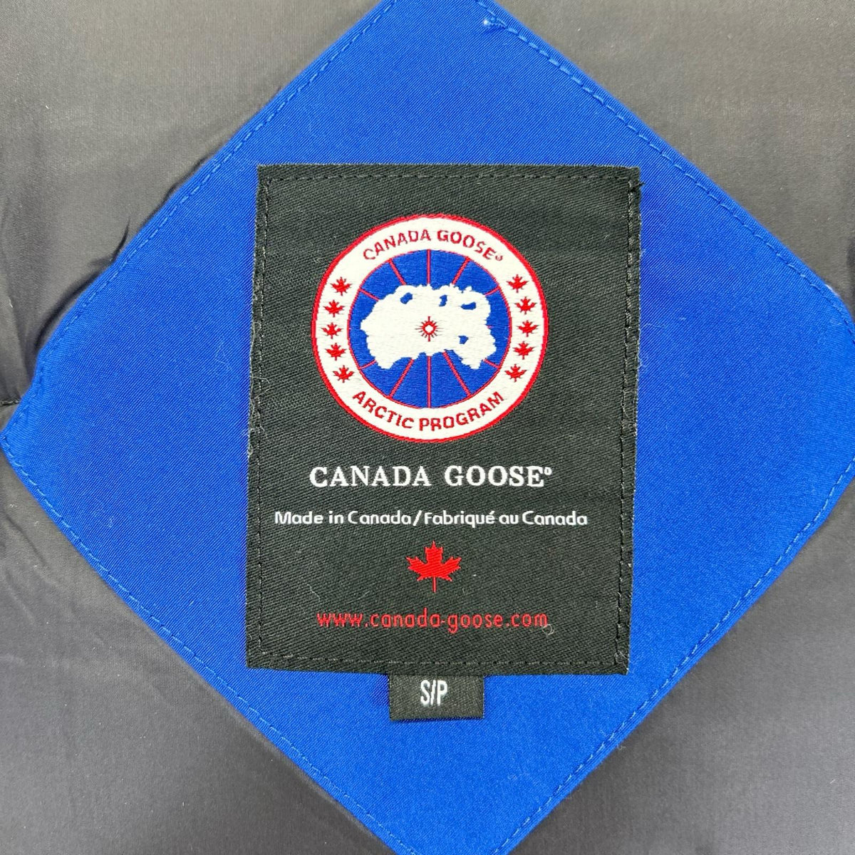 CANADA GOOSE カナダグース ユナイテッドアローズ別注 2072JM YORKTON/ヨークトン ブルー コットン混 コヨーテファー フーデッドダウンジャケット ジャケット