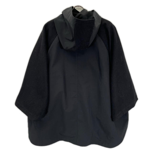 TRADITIONAL WEATHERWEAR L202APFCO0221JB Black RENFREW W/LINER Boa-Lined Cape Jacket