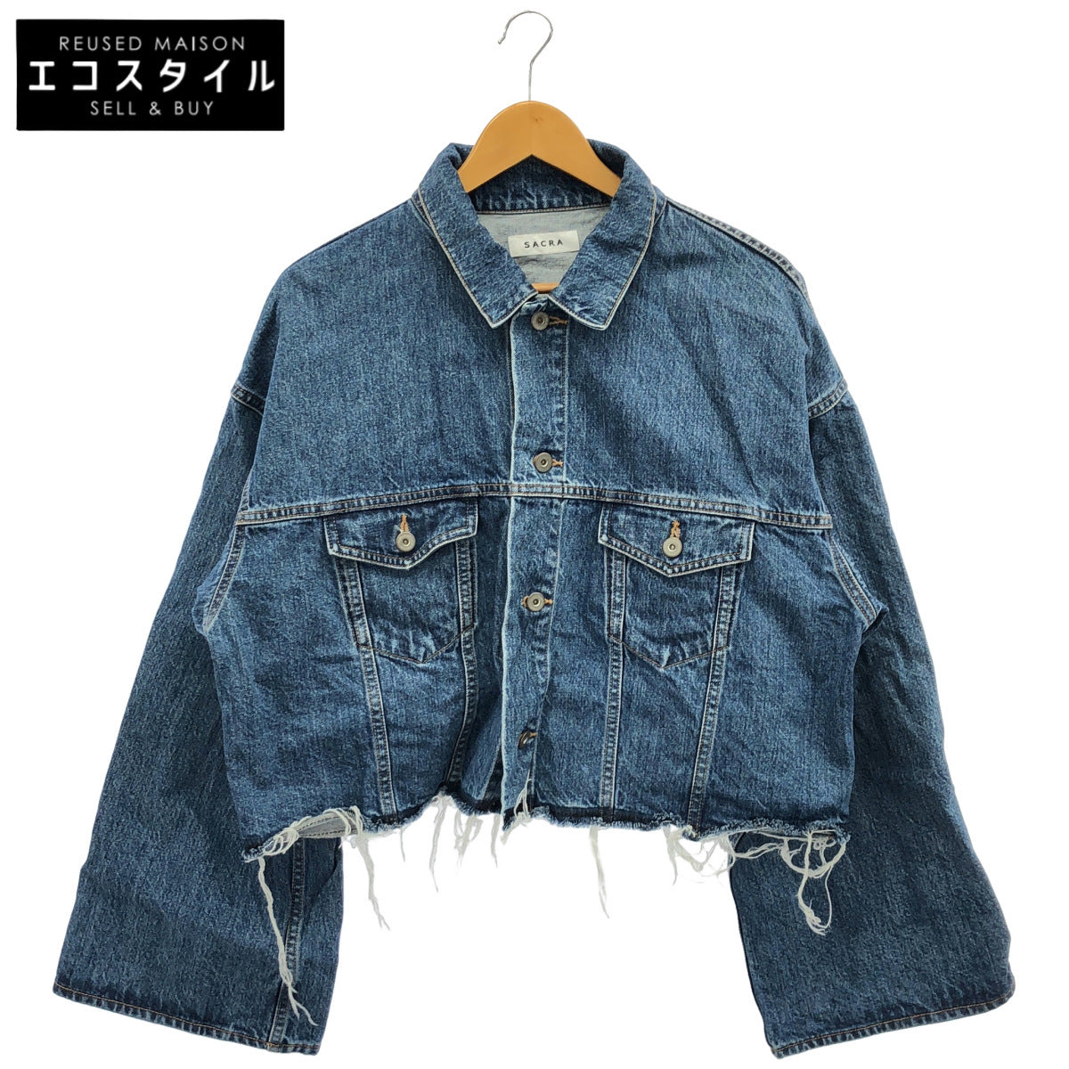 SACRA サクラ 125104031 インディゴ 13.5oz AUTHENTIC DENIM JACKET Gジャン デニムジャケット トップス