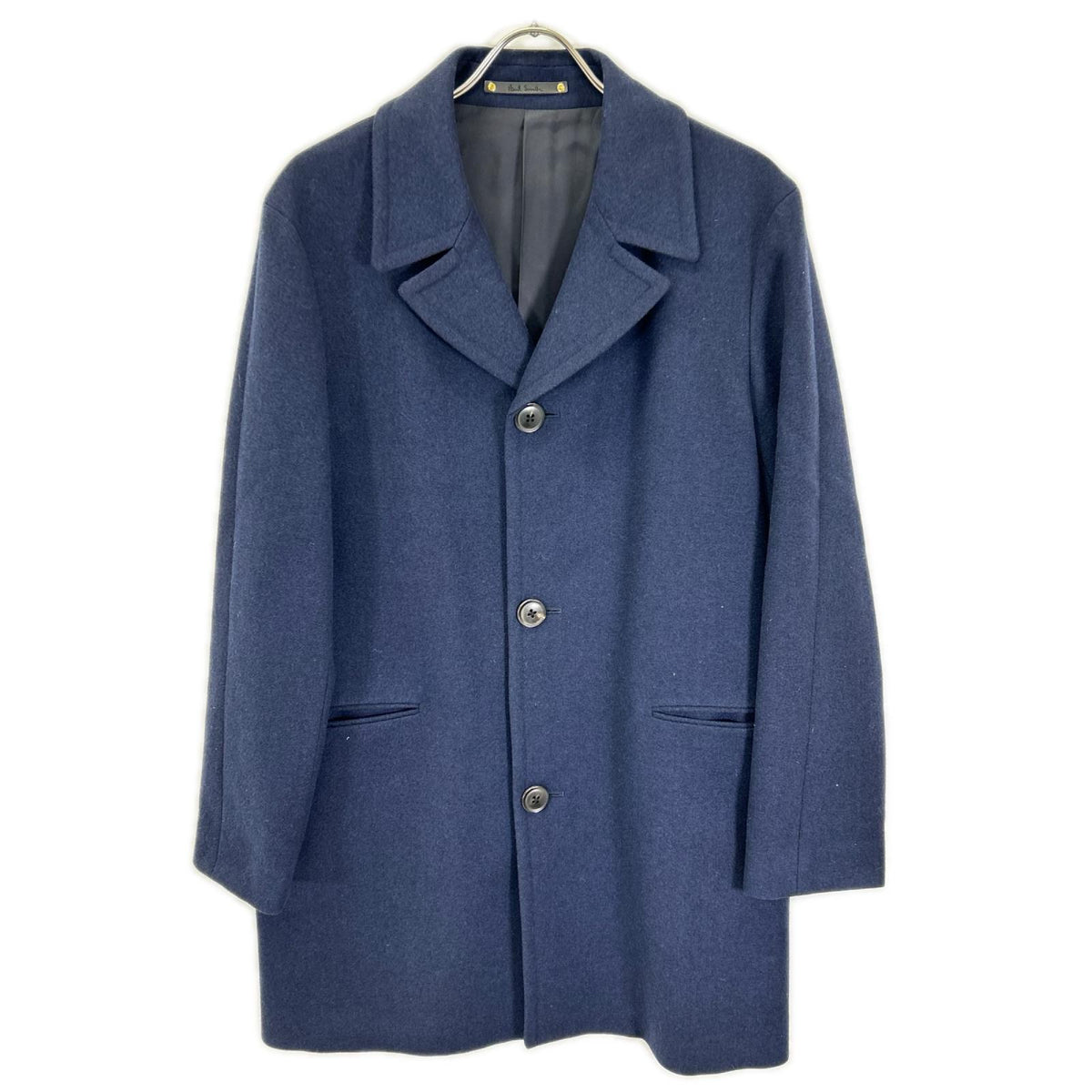 PaulSmith ポールスミス PF-MV-45424 ネイビー ウール100 ステンカラーコート コート