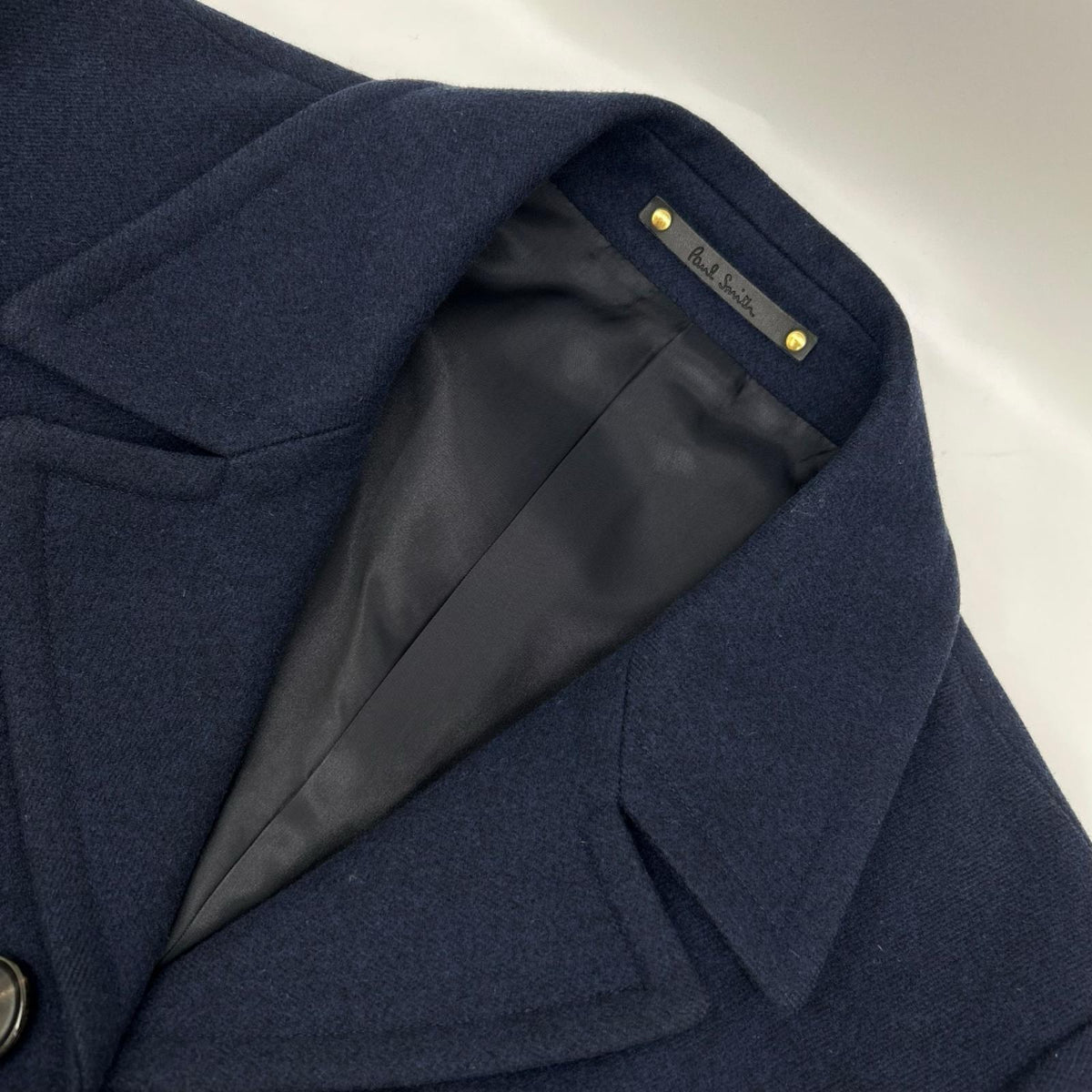PaulSmith ポールスミス PF-MV-45424 ネイビー ウール100 ステンカラーコート コート