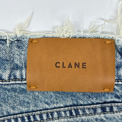 CLANE クラネ 19111-7212 ライトブルー コットン ダメージ加工 カットオフ デニムパンツ ボトムス