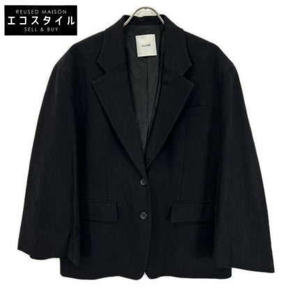 CLANE クラネ 16103-0412 ブラック ルーズベルスリーブジャケット ジャケット