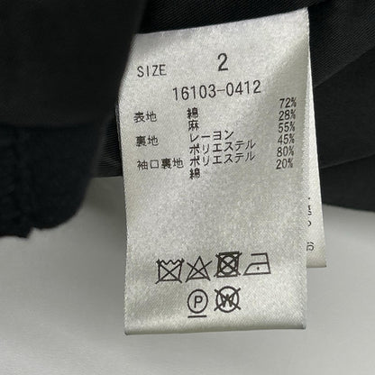 CLANE クラネ 16103-0412 ブラック ルーズベルスリーブジャケット ジャケット