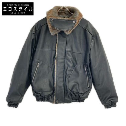CAMPHOR WOOD カンファーウッド CW0090 ブラック leather/fur faux reversible flight jacket リバーシブルフライトジャケット ジャケット