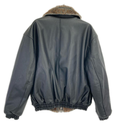 CAMPHOR WOOD カンファーウッド CW0090 ブラック leather/fur faux reversible flight jacket リバーシブルフライトジャケット ジャケット