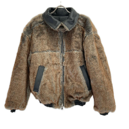 CAMPHOR WOOD カンファーウッド CW0090 ブラック leather/fur faux reversible flight jacket リバーシブルフライトジャケット ジャケット