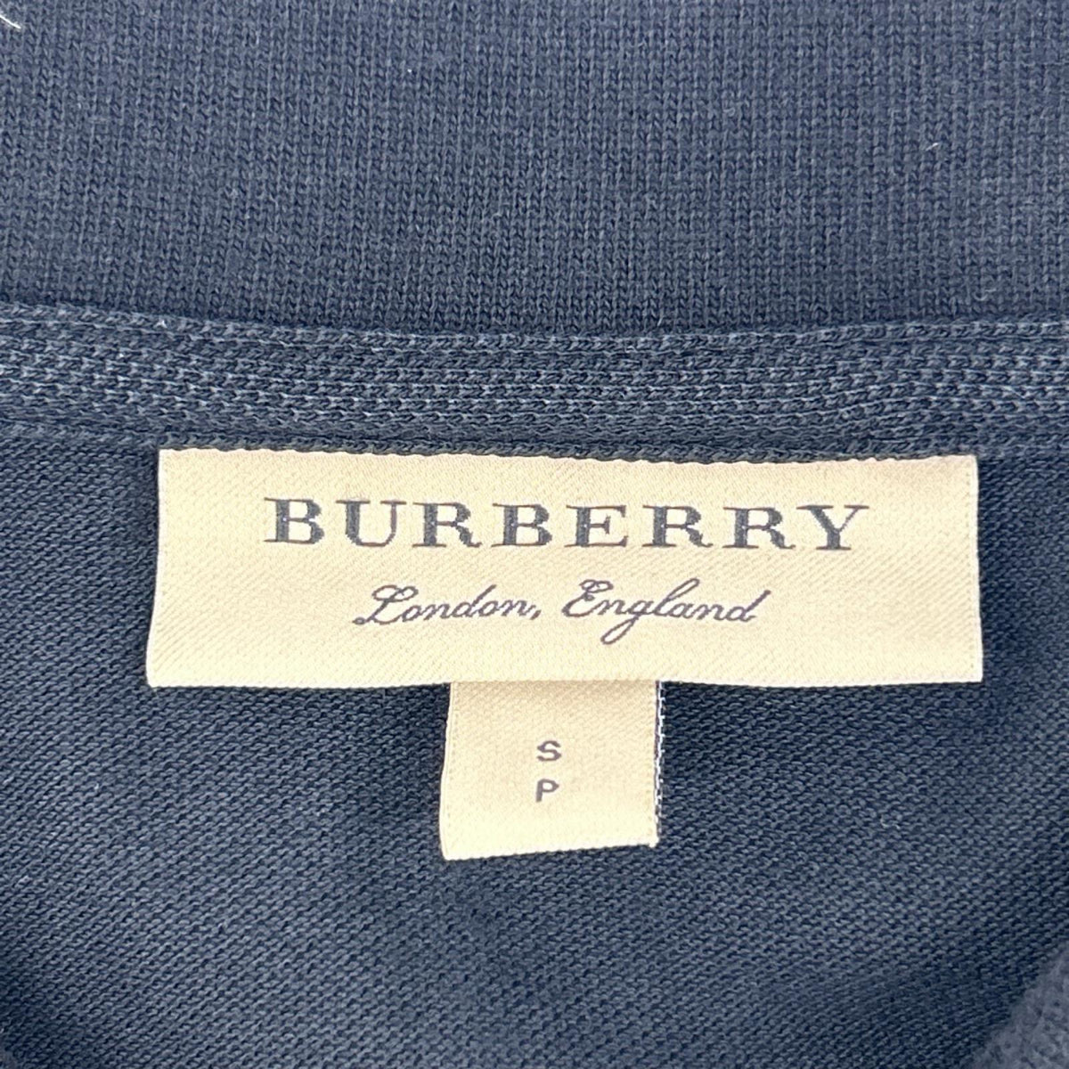 BURBERRY バーバリー 4010695 ブラック ロゴ刺繍 半袖ポロシャツ トップス
