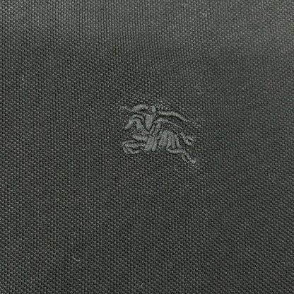 BURBERRY バーバリー 4010695 ブラック ロゴ刺繍 半袖ポロシャツ トップス