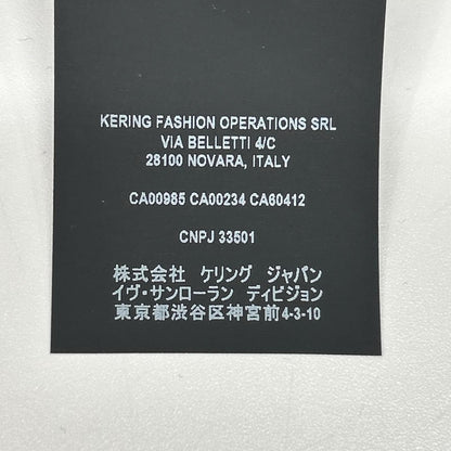 SAINT LAURENT PARIS サンローランパリ 554052 20年 ブラック ロゴ刺繍 半袖ポロシャツ トップス