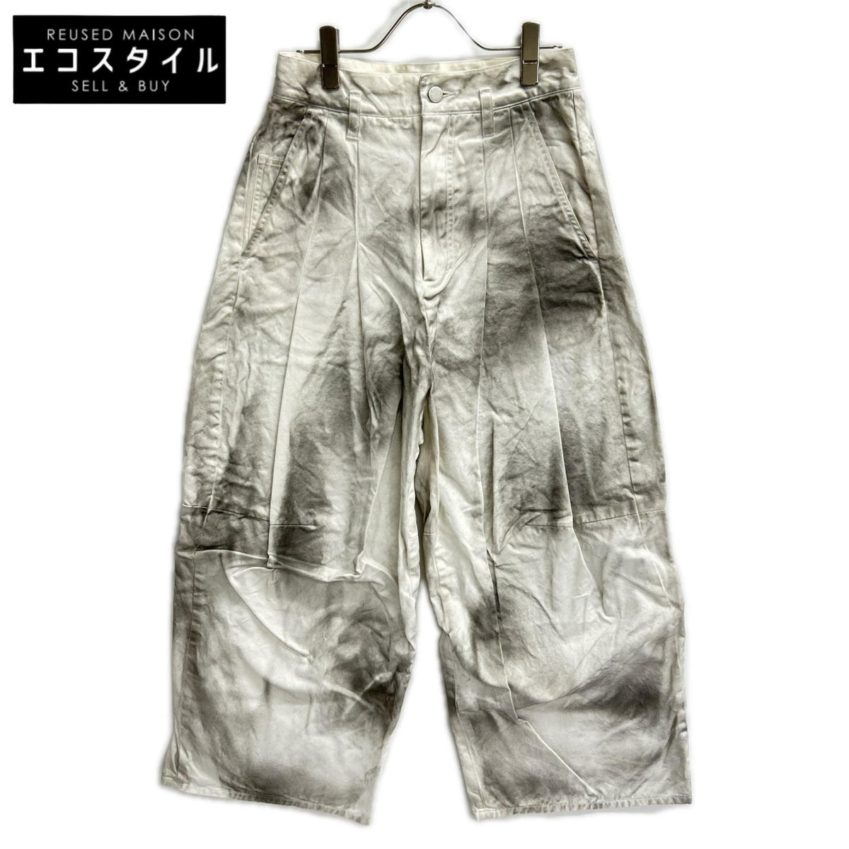 SHINYAKOZUKA シンヤコヅカ 2501SK74W 25SS ホワイト WASHED Hi BAGGY ウォッシュドハイウエストバギーパンツ ボトムス