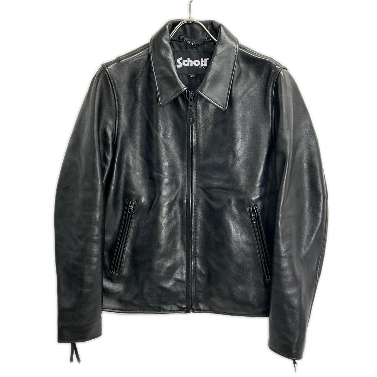 schott ショット 【ナノユニバース別注】25SS 782-5150001 ブラック シープスキン シングルライダースジャケット ジャケット