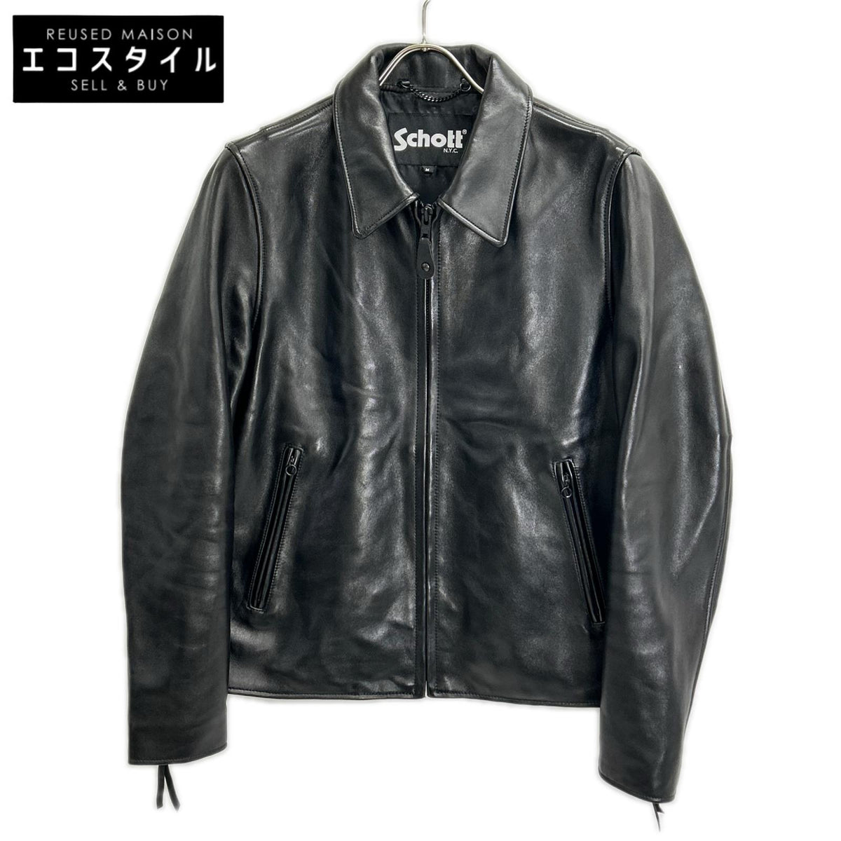 schott ショット 【ナノユニバース別注】25SS 782-5150001 ブラック シープスキン シングルライダースジャケット ジャケット