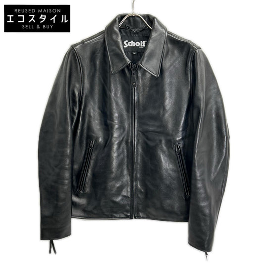 schott ショット 【ナノユニバース別注】25SS 782-5150001 ブラック シープスキン シングルライダースジャケット ジャケット
