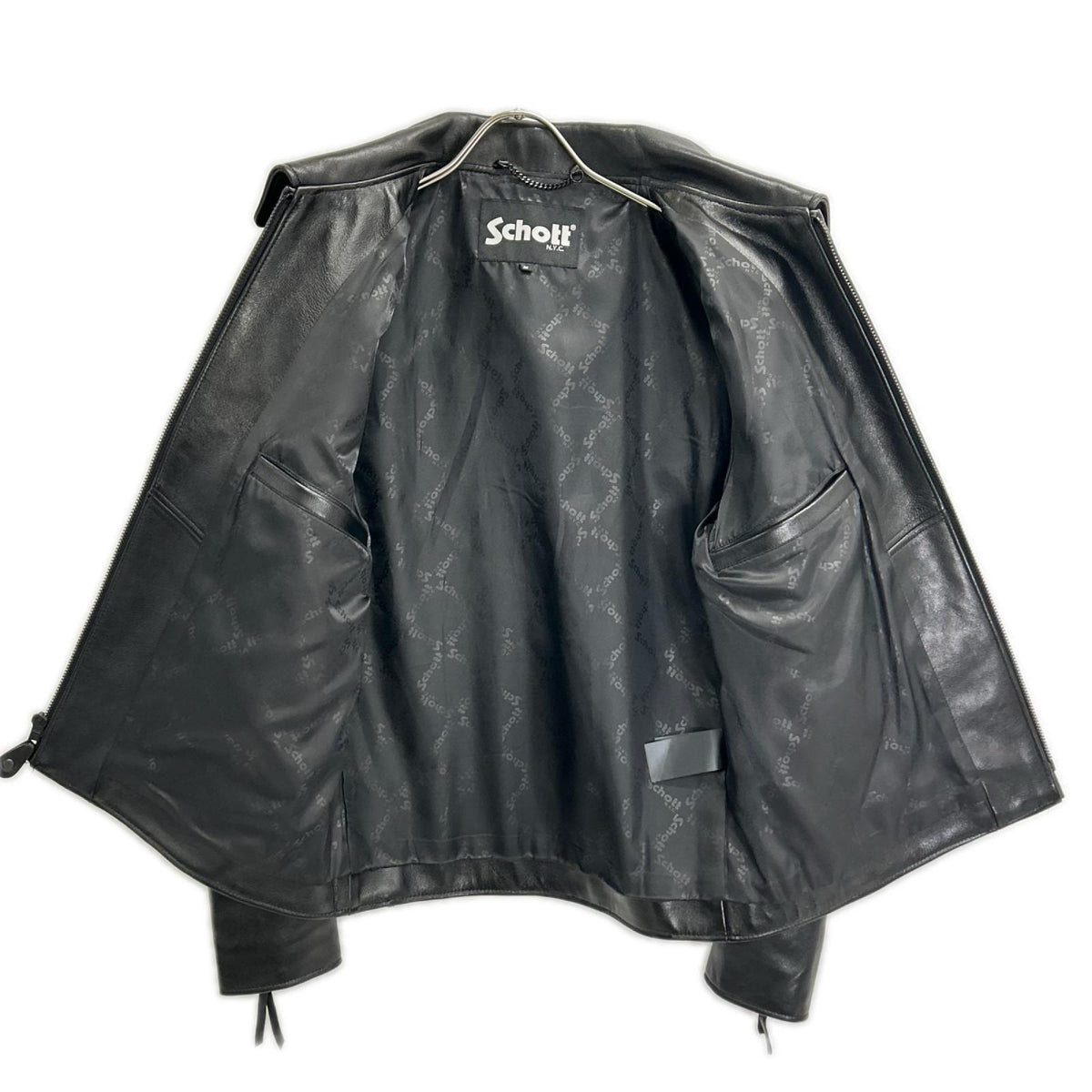 schott ショット 【ナノユニバース別注】25SS 782-5150001 ブラック シープスキン シングルライダースジャケット ジャケット
