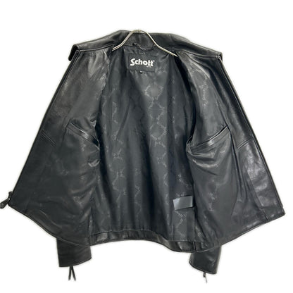 schott ショット 【ナノユニバース別注】25SS 782-5150001 ブラック シープスキン シングルライダースジャケット ジャケット