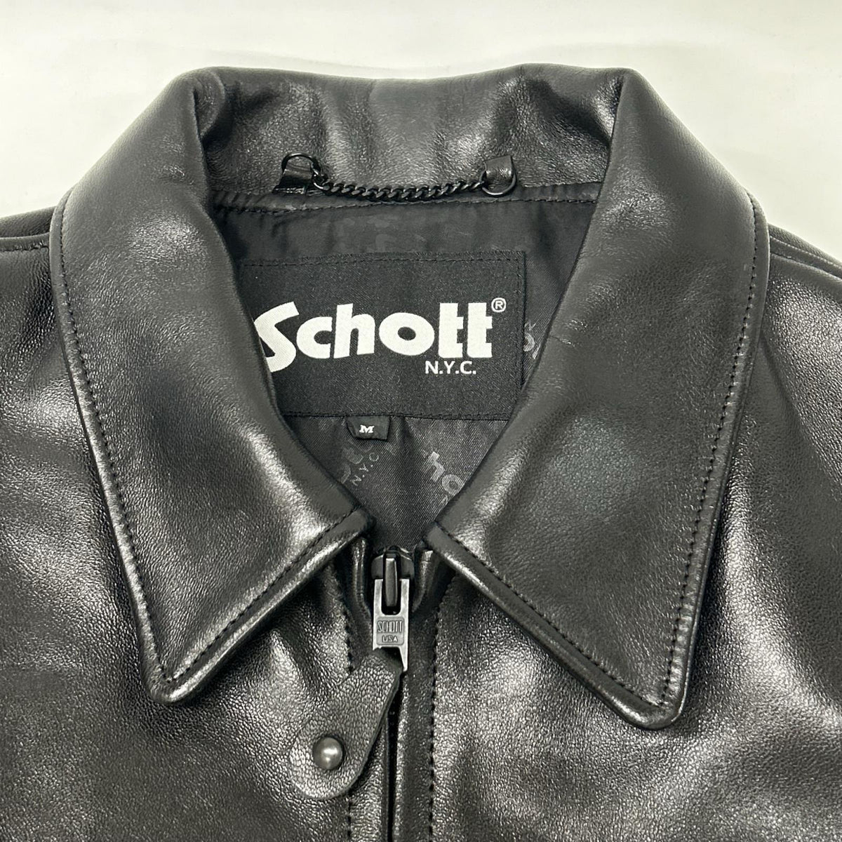 schott ショット 【ナノユニバース別注】25SS 782-5150001 ブラック シープスキン シングルライダースジャケット ジャケット