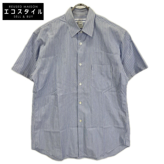 COMMEdesGARCONS SHIRT コムデギャルソンシャツ フランス製 CDGS7ST ライトブルー FOREVER S/S STRIPE SHIRT トップス