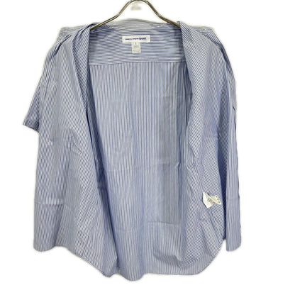 COMMEdesGARCONS SHIRT コムデギャルソンシャツ フランス製 CDGS7ST ライトブルー FOREVER S/S STRIPE SHIRT トップス