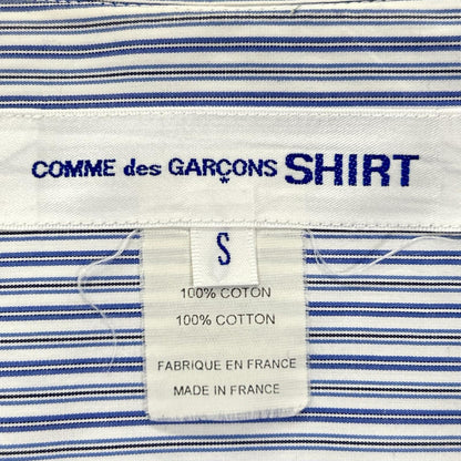 COMMEdesGARCONS SHIRT コムデギャルソンシャツ フランス製 CDGS7ST ライトブルー FOREVER S/S STRIPE SHIRT トップス