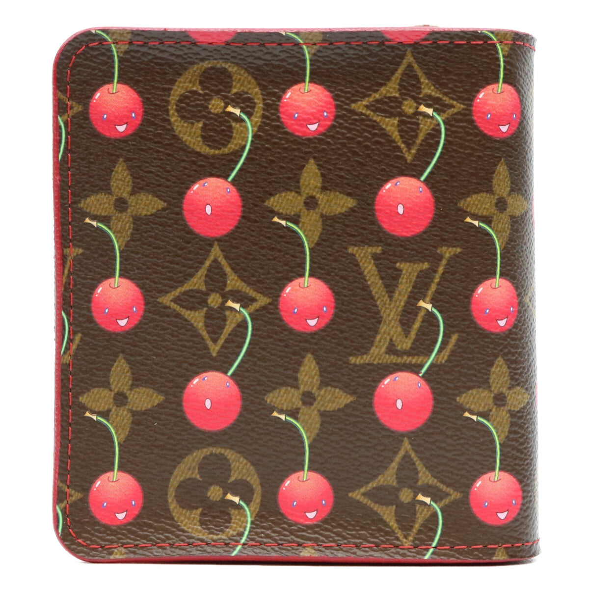 LOUIS VUITTON ルイヴィトン 05年製 M95005 モノグラムチェリー コンパクトジップウォレット 二つ折り財布（小銭入れあり）