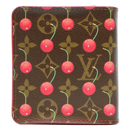 LOUIS VUITTON ルイヴィトン 05年製 M95005 モノグラムチェリー コンパクトジップウォレット 二つ折り財布（小銭入れあり）