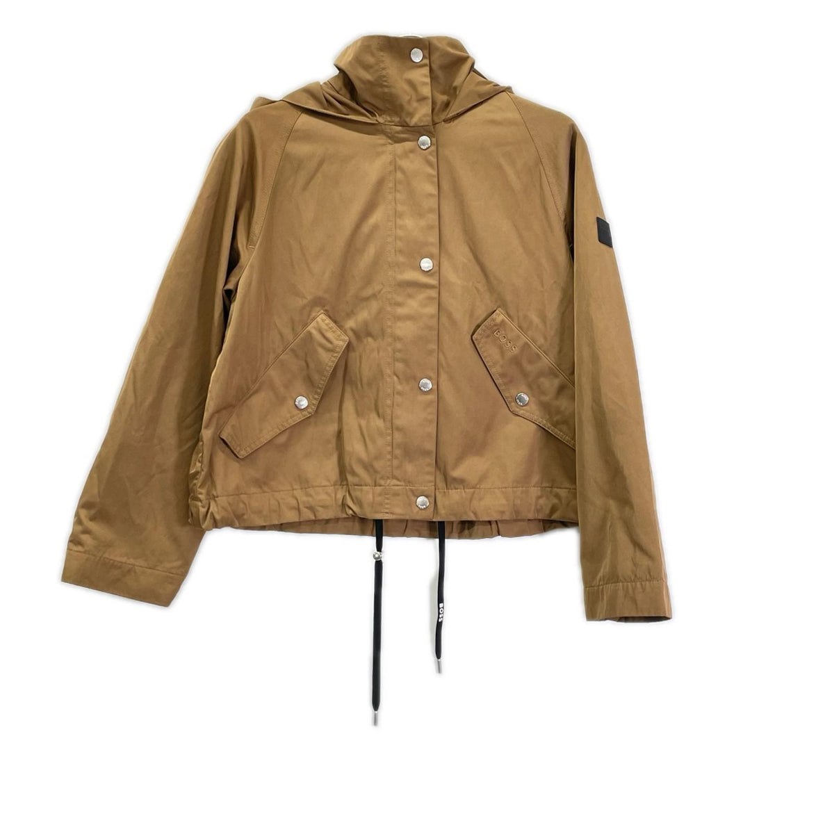 BOSS ボス 10236820 ブラウン フルジップ ボタン フーデッドジャケット ジャケット