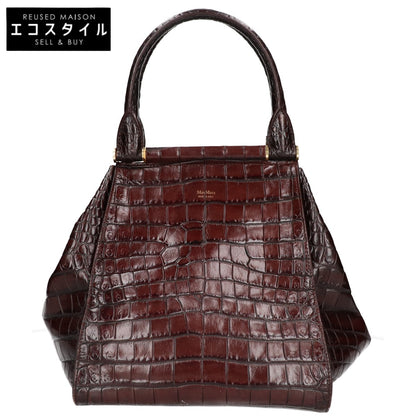 Max Mara マックスマーラ ANITA アニータ 型押しレザー 2WAY ハンドバッグ