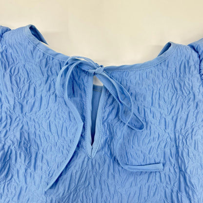 Cecilie Bahnsen セシリーバンセン 02.21-RTW0067 ライトブルー ALEXA DRESS/ アレクサドレス パフスリーブワンピース ワンピース