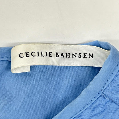 Cecilie Bahnsen セシリーバンセン 02.21-RTW0067 ライトブルー ALEXA DRESS/ アレクサドレス パフスリーブワンピース ワンピース