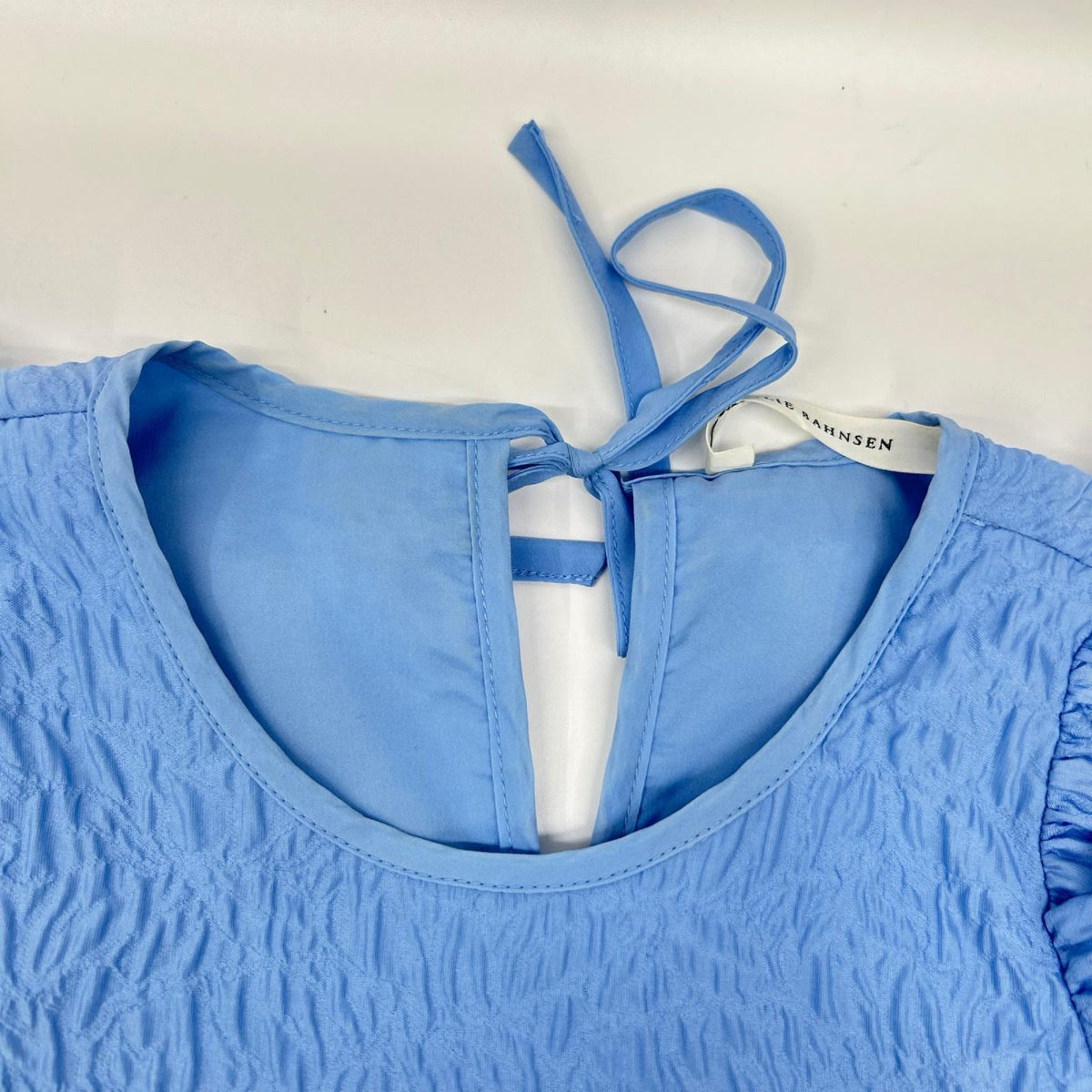 Cecilie Bahnsen セシリーバンセン 02.21-RTW0067 ライトブルー ALEXA DRESS/ アレクサドレス パフスリーブワンピース ワンピース