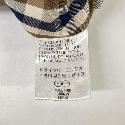 Aquascutum アクアスキュータム 1052/830 ベージュ 裏地チェック トレンチコート コート