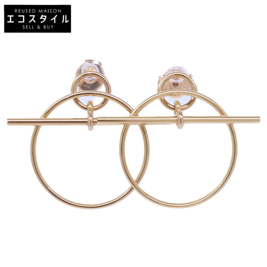 HERMES エルメス H105117B K18PG エシャペPM サークルモチーフ ピアス