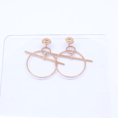 HERMES エルメス H105117B K18PG エシャペPM サークルモチーフ ピアス