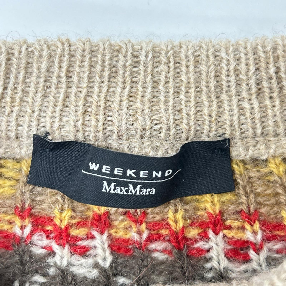 Max MaraWEEKEND マックスマーラウィークエンド 53661923 マルチカラー アルパカ 総柄クルーネックニット トップス