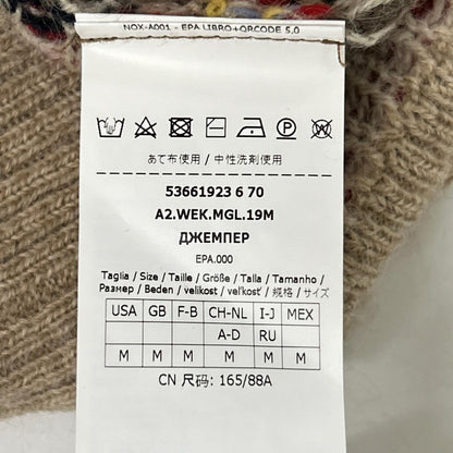 Max MaraWEEKEND マックスマーラウィークエンド 53661923 マルチカラー アルパカ 総柄クルーネックニット トップス