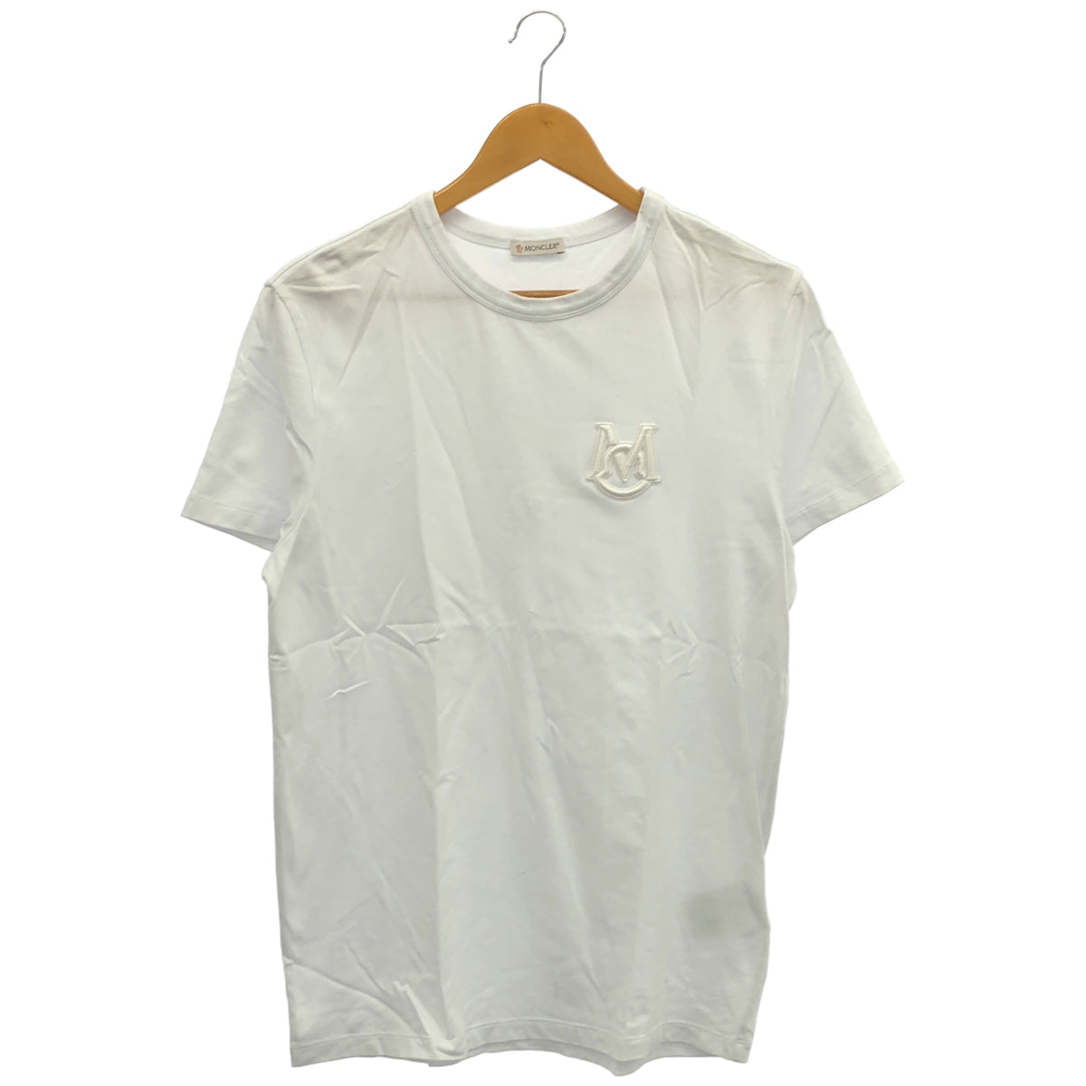 MONCLER モンクレール 20年製 ホワイト MAGLIA T-SHIRT ロゴワッペンtシャツ トップス