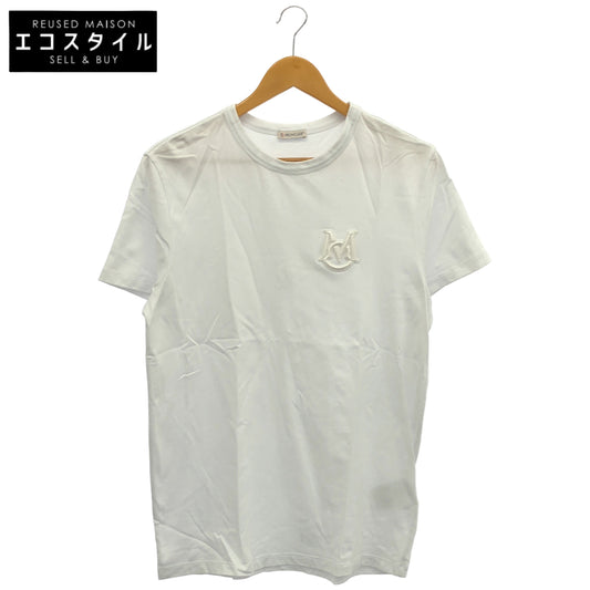 MONCLER モンクレール 20年製 ホワイト MAGLIA T-SHIRT ロゴワッペンtシャツ トップス