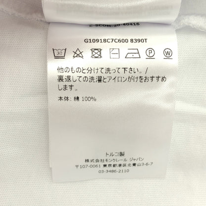 MONCLER モンクレール 20年製 ホワイト MAGLIA T-SHIRT ロゴワッペンtシャツ トップス