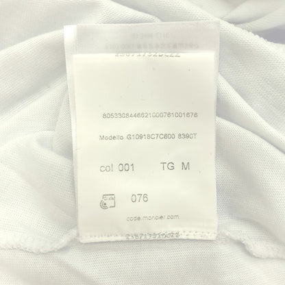 MONCLER モンクレール 20年製 ホワイト MAGLIA T-SHIRT ロゴワッペンtシャツ トップス