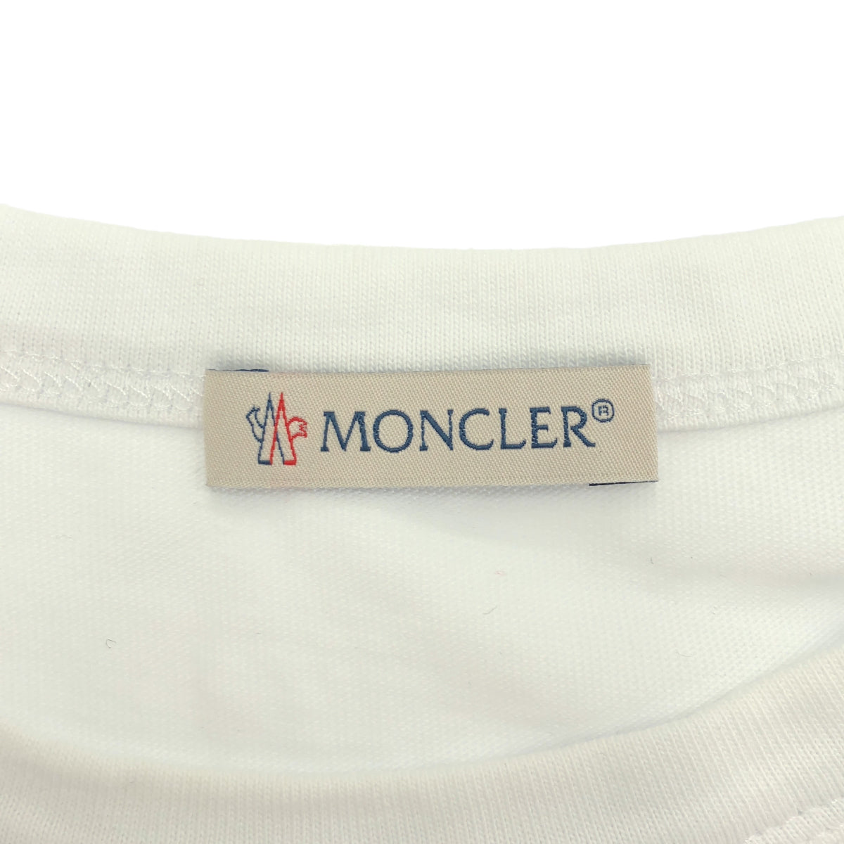 MONCLER モンクレール 20年製 ホワイト MAGLIA T-SHIRT ロゴワッペンtシャツ トップス