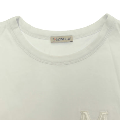 MONCLER モンクレール 20年製 ホワイト MAGLIA T-SHIRT ロゴワッペンtシャツ トップス