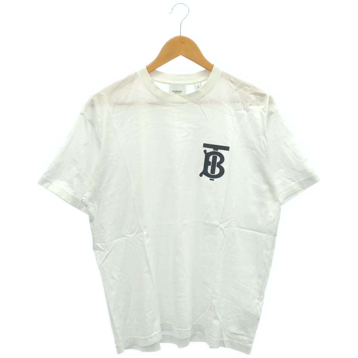 BURBERRY バーバリー 8017485 ホワイト モノグラムモチーフ TB ロゴプリント Tシャツ トップス